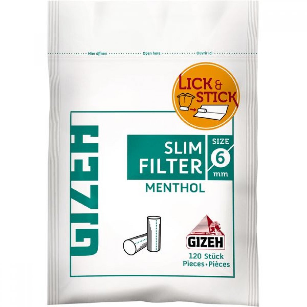 GIZEH Slim Filter Menthol