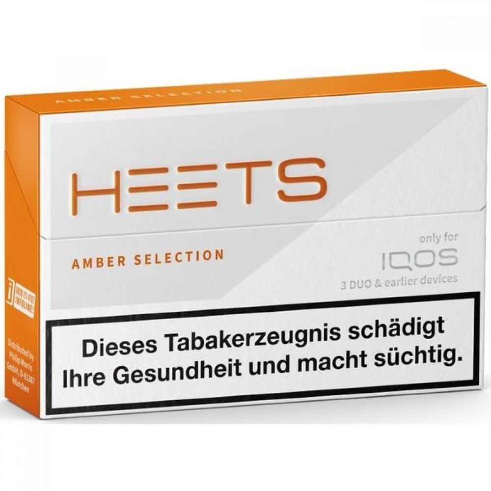 IQOS Heets AMBER / 1 Stange mit 10 x 20 Stück Vollmundig und ausgewogen